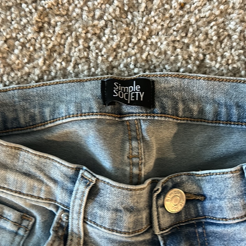 Women's Light Blue Flare Jeans - Picture 5 of 7